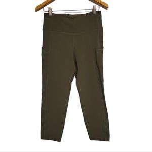 NWOT Army Green Capri Leggings